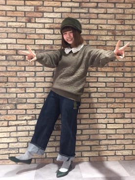 14+ コピス吉祥寺店 スタッフさん（レディース・152cm）の冬コーディネート