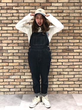 「Rodeo Crowns（ロデオクラウンズ）のアイテム」を使った、14+ コピス吉祥寺店 スタッフさん（レディース・160cm）の冬コーディネート