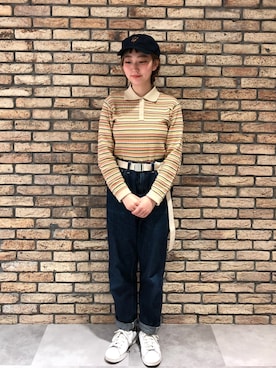 「PAR ICI（パーリッシィ）のアイテム」を使った、14+ コピス吉祥寺店 スタッフさん（レディース・152cm）の冬コーディネート