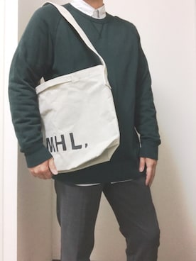 「Hanes」｜「アイテム（スウェット）」を使った、りょうたさん（メンズ・178cm）の春コーディネート