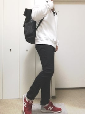 「Hanes」｜「アイテム（スウェット）」を使った、りょうたさん（メンズ・178cm）の春コーディネート