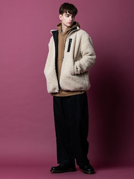 「KANGOL（カンゴール）のアイテム（ジャケット/アウター）」を使った、LULU&ARNIE (ルル&アーニー)さん（メンズ・178cm）の秋コーディネート