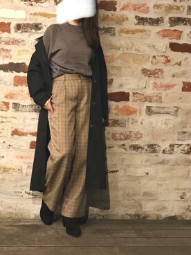 「テーラードコート」｜「アイテム（チェスターコート）」を使った、かのゆいさん（レディース・157cm）の秋コーディネート