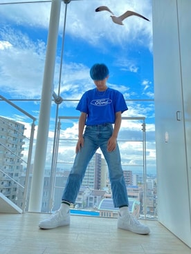「VANS（バンズ）のアイテム（レッグウェア）」を使った、shöさん（メンズ・180cm）の夏コーディネート