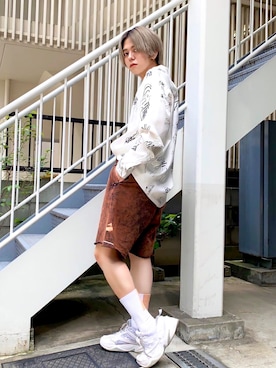 「Soulland（ソウランド）のアイテム」を使った、まさはるさん（メンズ・170cm）の夏コーディネート