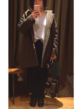 「オリエンタルトラフィック」｜「アイテム（オールインワン・サロペット）」を使った、ka☺︎さん（レディース・154cm）の冬コーディネート