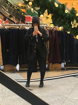 「ISABEL MARANT（イザベルマラン）のアイテム（ジャケット/アウター）」を使った、CipherXiaoさん（レディース・163cm）の冬コーディネート