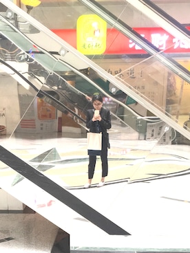 「アイテム（スリッポン）」を使った、CipherXiaoさん（レディース・163cm・20代）の春コーディネート