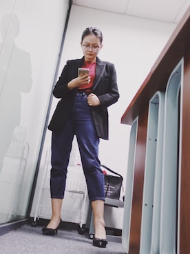 「BLAZE（ブレイズ）のアイテム」を使った、CipherXiaoさん（レディース・163cm）の秋コーディネート