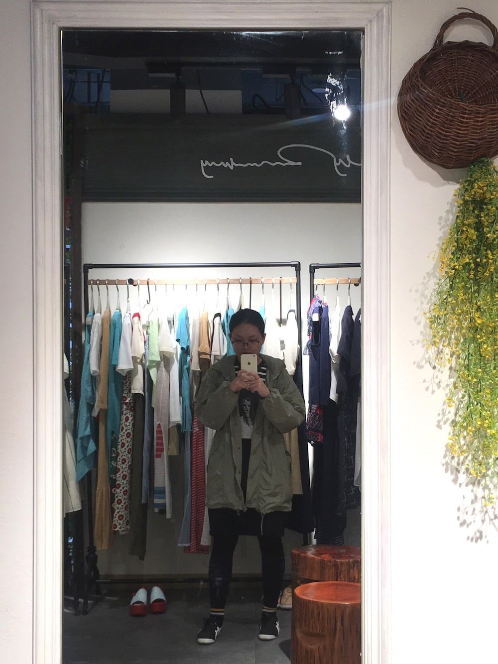 「MARANT ETOILEのアイテム（ジャケット/アウター、グリーン系）」を使った、CipherXiaoさん（レディース・163cm）の春コーディネートの1枚目の写真