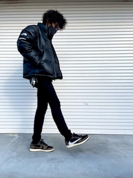 「Supreme x The North Face」｜「アイテム（ダウンジャケット/コート）」を使った、Yuさん（メンズ・182cm）の冬コーディネート