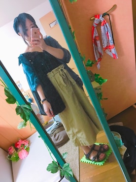 「アイテム（イヤリング）」を使った、みくこさん（レディース・155cm・20代）の秋コーディネート