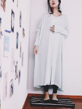 「アイテム（シャツワンピース）」を使った、みくこさん（レディース・155cm・20代）の春コーディネート