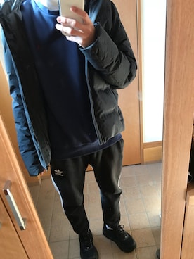 「ラルフローレン」｜「アイテム（ダウンジャケット/コート）」を使った、Sotaさん（メンズ・170cm）の冬コーディネート