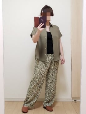 「ピスタチオ」｜「アイテム（スリッポン）」を使った、yonyonyon4888さん（レディース・156cm）の春コーディネート