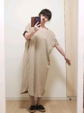 「おうちスタイル」｜「アイテム（スリッポン）」を使った、yonyonyon4888さん（レディース・156cm）の春コーディネート