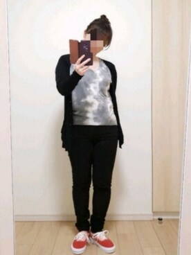 「PAPILLONNER（パピヨネ）のアイテム（トップス）」を使った、yonyonyon4888さん（レディース・156cm）の春コーディネート