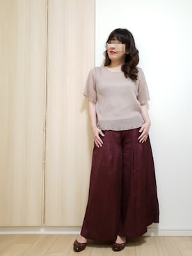 「サテンパンツ」｜「アイテム（福袋/福箱）」を使った、yonyonyon4888さん（レディース・156cm）の夏コーディネート