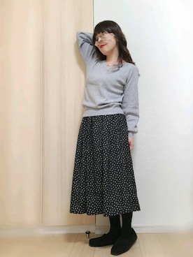 「スクエアトゥ」｜「アイテム（福袋/福箱）」を使った、yonyonyon4888さん（レディース・156cm）の冬コーディネート