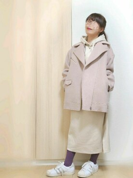 「Te chichi CLASSIC（テチチクラシック）のアイテム（その他アウター）」を使った、yonyonyon4888さん（レディース・156cm）の冬コーディネート