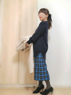 「福袋コーデ」｜「アイテム（ジャケット/アウター）」を使った、yonyonyon4888さん（レディース・156cm）の冬コーディネート