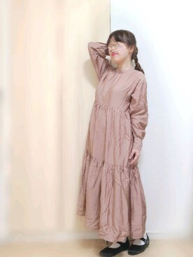 ワンピース ドレス ピンク系 を使った アラフォー の人気ファッションコーディネート Wear