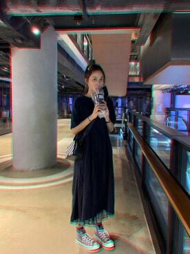 「off white」｜「アイテム（ワンピース/ドレス）」を使った、нelen ❁さん（レディース・168cm）の夏コーディネート