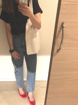 「ハイネックトップス」｜「アイテム（腕時計）」を使った、bbachanさん（レディース・160cm）の夏コーディネート