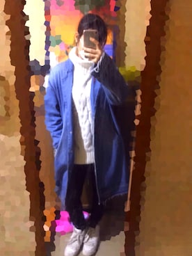 「シンプルおしゃれが好き」｜「アイテム（チェスターコート）」を使った、017さん（レディース・154cm）の秋コーディネート