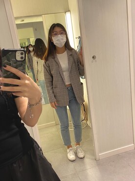 「Sweet（スウィート）のアイテム」を使った、𝕁𝕖𝕟𝕟𝕚𝕗𝕖𝕣亮亮さん（レディース・162cm）の夏コーディネート