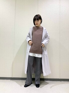 「PAGEBOY（ページボーイ）のアイテム（ダウンジャケット/コート）」を使った、うえさん（レディース・153cm）の冬コーディネート