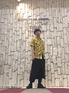 「Ground Y（グラウンドワイ）のアイテム」を使った、HVC八千代緑ヶ丘店さん（メンズ・169cm）の春コーディネート