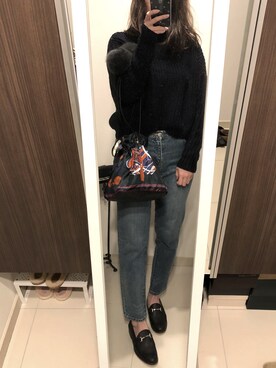 「VONDEL（フォンデル）のアイテム」を使った、ajumomoさん（レディース・166cm）の秋コーディネート