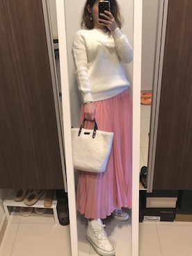 「VONDEL（フォンデル）のアイテム」を使った、ajumomoさん（レディース・166cm）の春コーディネート