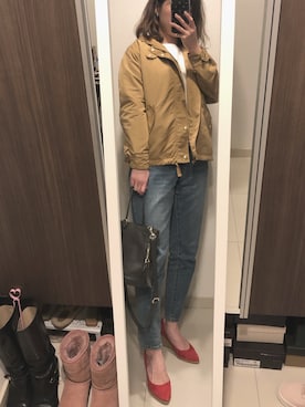 「URBAN RESEARCH ROSSO WOMEN（アーバンリサーチ　ロッソ）のアイテム（ブルゾン）」を使った、ajumomoさん（レディース・166cm）の春コーディネート
