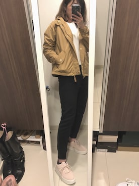 「URBAN RESEARCH ROSSO WOMEN（アーバンリサーチ　ロッソ）のアイテム（ブルゾン）」を使った、ajumomoさん（レディース・166cm）の春コーディネート