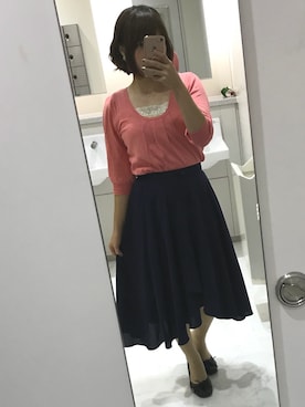「アイテム（ピアス（両耳用））」を使った、なぎさん（レディース・158cm・30代）の秋コーディネート