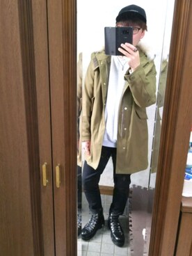 「JOURNAL STANDARD relume（ジャーナルスタンダード　レリューム）のアイテム（モッズコート）」を使った、さんちゃんさん（メンズ・170cm）の春コーディネート