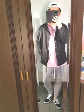 「CASPER JOHN AIVER（キャスパージョンアイバー）のアイテム（その他アウター）」を使った、さんちゃんさん（メンズ・170cm）の春コーディネート
