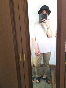 「URBAN RESEARCH Sonny Label（アーバンリサーチサニーレーベル）のアイテム（サンダル）」を使った、さんちゃんさん（メンズ・170cm）の夏コーディネート