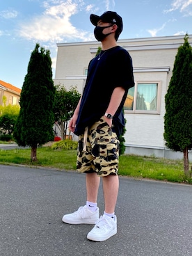 「チープカシオ」｜「アイテム（キャップ）」を使った、junky さん（メンズ・165cm）の夏コーディネート