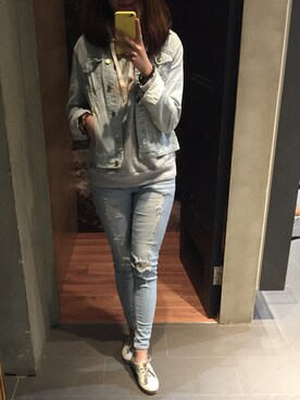 「PRIMARK（プライマーク）のアイテム（ジャケット/アウター）」を使った、Amberrmanさん（レディース・167cm）の冬コーディネート