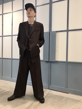 「MIHARAYASUHIRO（ミハラヤスヒロ）のアイテム」を使った、Maison MIHARAYASUHIRO(MIHARAYASUHIRO OSAKA)さん（メンズ・175cm）の秋コーディネート