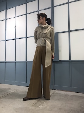 「MIHARAYASUHIRO（ミハラヤスヒロ）のアイテム」を使った、Maison MIHARAYASUHIRO(MIHARAYASUHIRO OSAKA)さん（レディース・163cm）の秋コーディネート