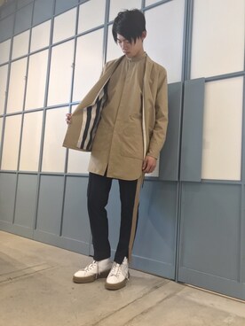 「ショールカラー」｜「アイテム（テーラードジャケット）」を使った、Maison MIHARAYASUHIRO(MIHARAYASUHIRO OSAKA)さん（メンズ・181cm）の秋コーディネート