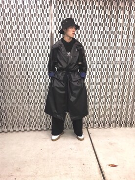 「MYne（マイン）のアイテム（帽子）」を使った、Maison MIHARAYASUHIRO(MIHARAYASUHIRO OSAKA)さん（メンズ・181cm）の秋コーディネート