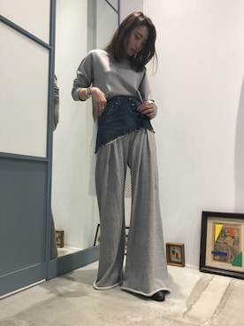 「MIHARAYASUHIRO（ミハラヤスヒロ）のアイテム」を使った、Maison MIHARAYASUHIRO(MIHARAYASUHIRO OSAKA)さん（レディース・163cm）の冬コーディネート