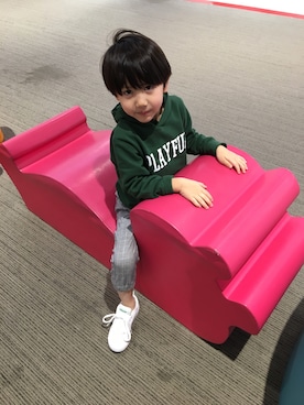 「kladskap（クレードスコープ）のアイテム（パンツ）」を使った、なっちゃんさん（キッズ・110cm）の冬コーディネート