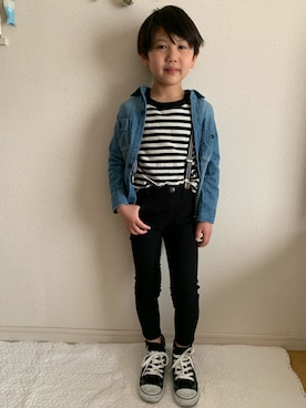 なっちゃんさん（キッズ・110cm）の春コーディネート