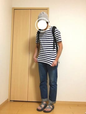 「maillot（マイヨ）のアイテム（ニットキャップ/ビーニー）」を使った、4gさん（メンズ・177cm）の夏コーディネート